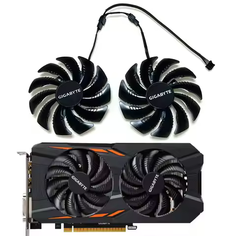 T129215SU PLD09210S12HH P106-100 GTX 1050 Gpu Fan，For Gigabyte GTX 1070、1060、1050、RX 580、570、RX 480、