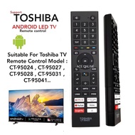 Toshiba Android TV Remote Control (CT95022) 55M550LP 43C350KP 32V35KP CT95022