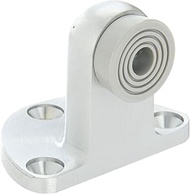 Rockwood 481H.26D Brass Door Stop, 12-24 x 1" FH MS Fastener with Lead Anchors, 2-1/2" Base Width x