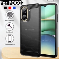 Casing For Xiaomi POCO C71 C75 C61 C65 C 71 POCOC71 POCOC75 PocoPhone C71 4G 5G Carbon fiber pattern