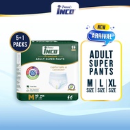 [Bundle Deals] Pureen INCO Premium Adult Super Pants Pull-up (5 + 1 Packs)