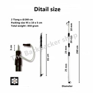 TENDA Telescopic flysheet pole awning camping tent height 95 - 260 cm