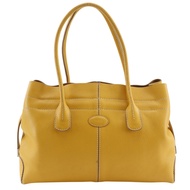 TOD'S D淨化草本-Bag 手提包，皮革，黃色，A4 開口D淨化草本 Bag 女款 [二手]