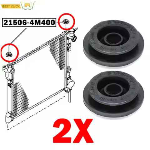 2pcs Radiator Mounting Rubber Bush For Nissan CUBE z11 JUKE F15 Micra K12 MURANO Z50 Z51 NOTE E11 Su