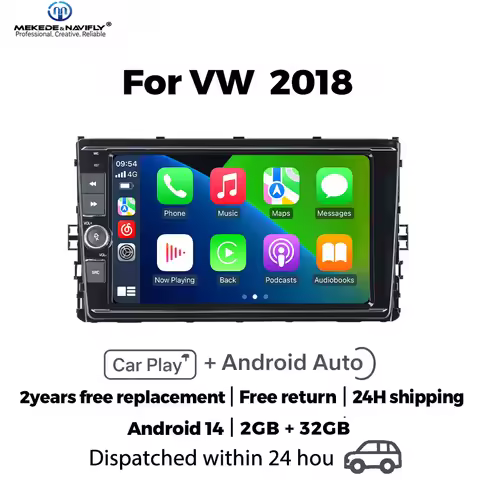 For Volkswagen Passat Golf MBQ Polo B5 B6 2018-2020 Android 14 Carplay Car Radio Central Multimedia 