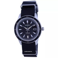Seiko Presage Style 60's Black Dial Nylon Strap Automatic SRPG09 SRPG09J1 SRPG09J Men's Watch