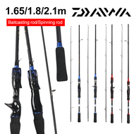 DAIWA Spinning Casting Fishing Rods Carbon 1.65m/1.8m/2.1m Portable 2-Piece Rod Surf Rod Freshwater Saltwater Fishing Rod