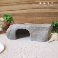 Yuanmou Cave: Pets live crab shelter house breeding box aquarium interior landscape decoration