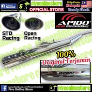 APIDO Modenas Kriss110 STD Racing / Open Silencer Exhaust Pipe Modenas 25mm Standard Ekzos Maniful K