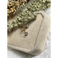 Light gold baby earrings 1/4 - 1/2 gram