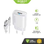 ROBOT Travel Charger Robot RT-K7SC Smart Phone Charger Type C 5V 1A RTK7SC RT K7 Type C Charger