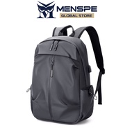 MENSPE กระเป๋าสะพายผู้ชายกระเป๋าเป้สะพายหลังผู้ชายกระเป๋าเป้แล็ปท็อปกระเป๋าเป้สะพายหลังชาร์จยูเอสบีก