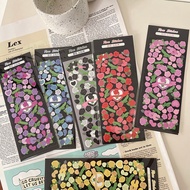 [Ready Stock 现货]DIY Sticker flower glitter sticker sticker flower rose