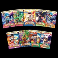 Boboiboy Galaxy Card Pek Fusion Fullset (9 pek) Gred B