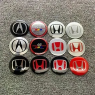 4Pcs 56mm Car Wheel Center Hub Cap Emblem Sticker Accessories For Honda Civic FIT Accord Prelude CRV