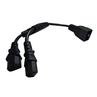 BTM IEC320 C20 to 2xC13 Splitter Cable Power Cord Male to Female Connectors Wire
