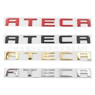 Suitable for Seattle Modified ATECA Car Logo Ateca Tail Logo Trunk English Letter Metal Car Sticker 