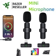 Razer Wireless Microphone Lavalier Microphone Portable Audio Microphone Video Lavalier Microphone Android Vlog Live Interview Karaoke