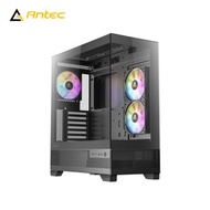 Antec 安鈦克 CX700 ARGB 黑 全景玻璃機殼 (ATX/Type-C/內建風扇側2後1/無A柱/顯卡410mm/塔散160m)