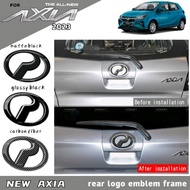 Vemart perodua axia 2023 new car logo emblem frame cover garnish accessories