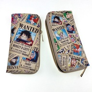 Y9Z7 Men's Wallet Men's Wallet One Piece Skull Luffy Long Wallet