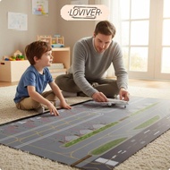 LOVIVER 1:400 Aircraft Airport Background Board Waterproof Airport Diorama Mat Easy to Clean