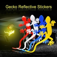 2pcs Reflective Sticker Safety Warning Mark Reflective Tape Auto Exterior Accessories Gecko Reflecti