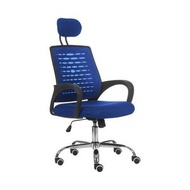 ProWork® - ProWork® DG31 辦公椅 電腦椅 電鍍鋼腳 藍色
