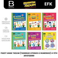 TASLIM CHILDREN'S PACKAGE BOOK (LITERATION & NUMERATION BOOK) 4-5 YEARS - ERLANGGA FOR KIDS
