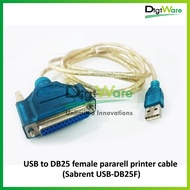USB to DB25 female pararell printer cable (Sabrent USB-DB25F)