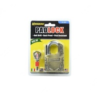 Krisbow A1-60H fence padlock made of anti-rust copper coated metal