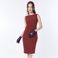 Miss Office เดรสแขนกุดทรงดินสอ (MD-101)