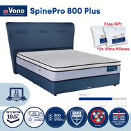 Vono SpinePro 800 Plus Mattress (Tilam Vono) | 15 years Warranty | 800 Pocketed Intalok Springing Sy