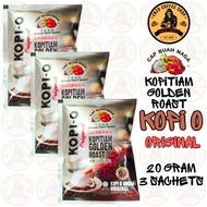 .Cap Buah Naga - Kopi O Original - Kopitiam Golden Roast / Instant Coffee Drink Triple Sachet