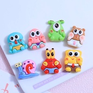 SpongeBob And His Friends 3D Resin Crocs Charm DIY Cute Jibbitz Crocs Ornament Resin Jewelry Shoe Decoration Accessories Crocs Deco Crocs Button Phone Case Cup Diy Hole Shoe Buckle