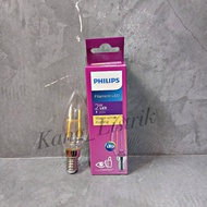 LILIN PHILIPS LED Candle Light Bulb Philips 2Watt E14 Philips Filament LED Candle Light 2 Watt E14
