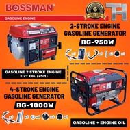 ~ BOSSMAN BG-1000W 1000W Portable 4-Stroke Gasoline Generator for Home & Outdoor Use