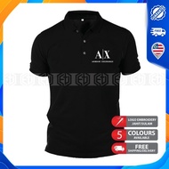 Baju AX ARMANI EXCHANGE Cotton Polo T Shirt Sportswear Streetwear Unisex Casual T-Shirt Tee Shirts S