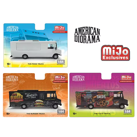 AD1:64 scale alloy car model TACOS Food Truck Delivery Truck Food truck Burger truck No dolls