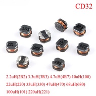 10pcs/lot CD32 Inductor 2.2uH 3.3uH 4.7uH 10uH 22uH 33uH 47uH 68uH 100uH 220uH SMD Power Inductor 0.