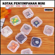 Mini Transparent Medicine Box Accessory/ Earring/