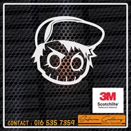 Status Error Skull Outline cutting Sticker reflector 3M