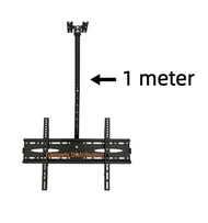 SM 32 to 72 Inch LCD TV Wall Ceiling Mount Bracket Holder Adjustable Height Tilt Angle Cable Hidden