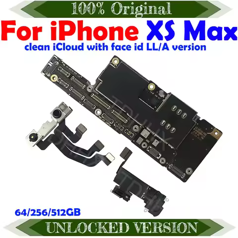 Fully Tested 100% Working Perfectly Mainboard For iPhone XS Max With Face ID 64g/256g Cleaned iCloud