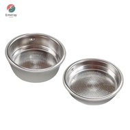 EMERAY Coffee Filter Basket 51mm Double Layer Stainless Steel Coffee Filter Bowl for 51mm