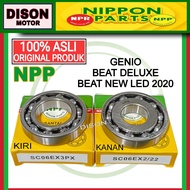 Bearing set laher Kruk as Genio Beat deluxe Beat new LED 2020 original npp