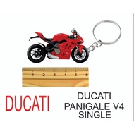 Panigale v4 red 2D keychain set