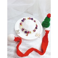 紫祖母晶 夢幻紫水晶 石膏貓眼 設計款 水晶手串