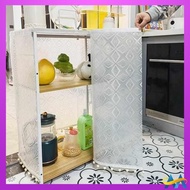 skirting dapur langsir kabinet dapur langsir sinki dapur langsir dapur Retro shelves, shade curtains, iron frames, dust curtains, storage cabinets, waterproof kitchens, fumes, velc