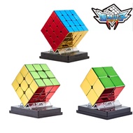 Cyclone Boys Metallic M Magnetic 4x4x4 3x3x3 3x3 2x2 Speed Cube Fast Cube Rubix Rubik Cube Metal Ele